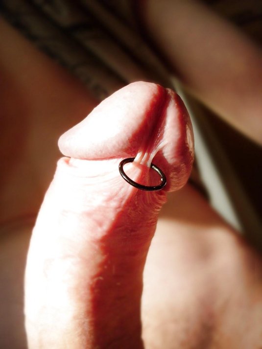 Пирсинг уздечки пениса члена