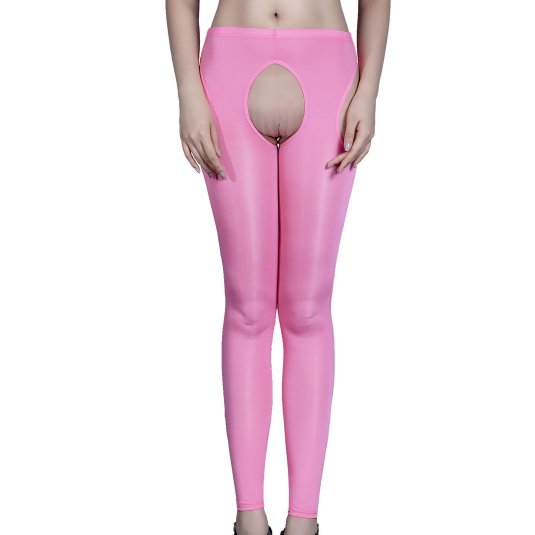 Женские прозрачные легинсы с открытой промежностью