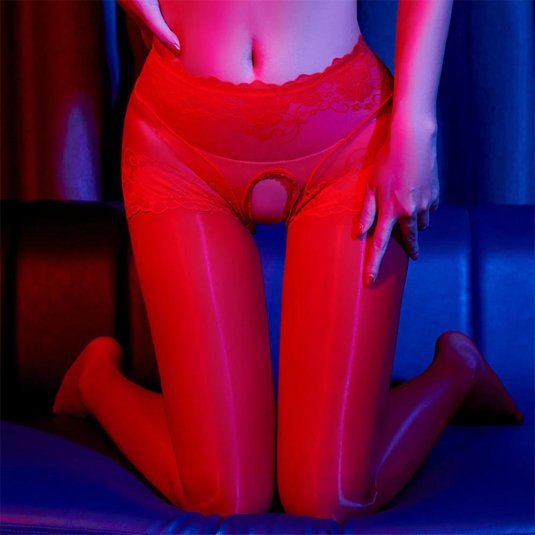 Колготки с открытой промежностью