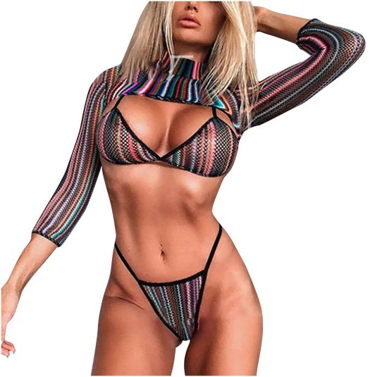 Купальник из сетки прозрачный