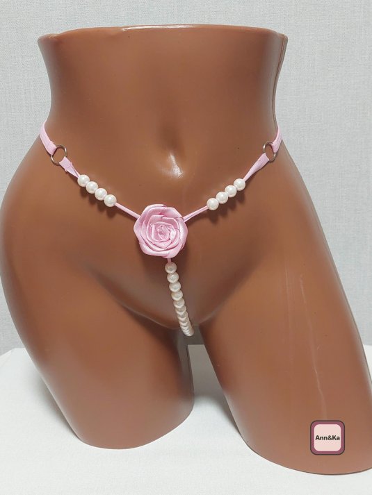 Стринги с бусинками