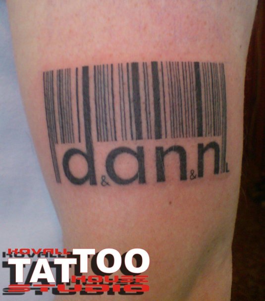 Тату штрих код