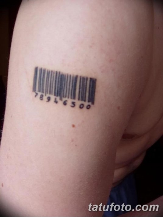 Тату штрих код