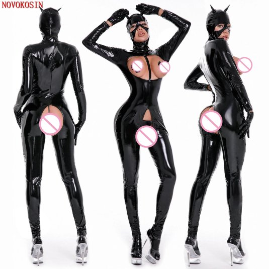 Женский латексный костюм