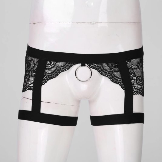 Мужские кружевные стринги