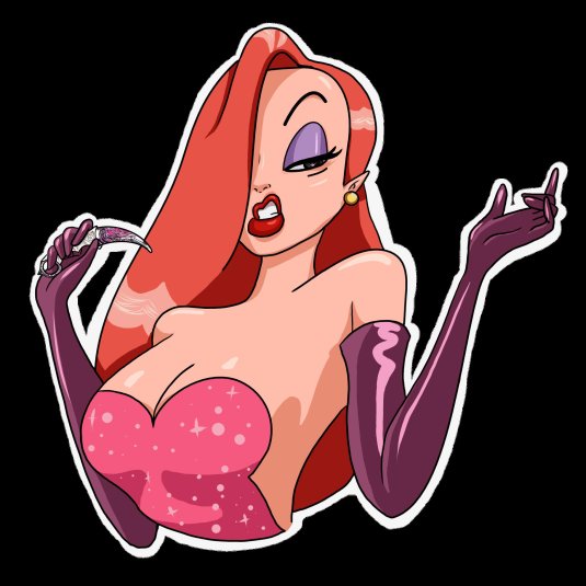 Стикеры джессика рэббит