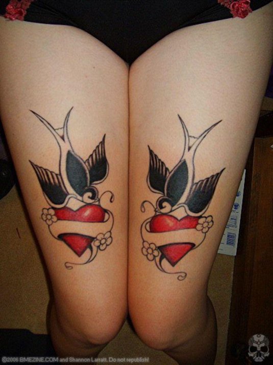 Ласточка тату олд скул