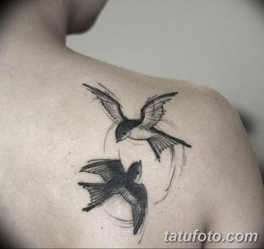 Ласточка тату