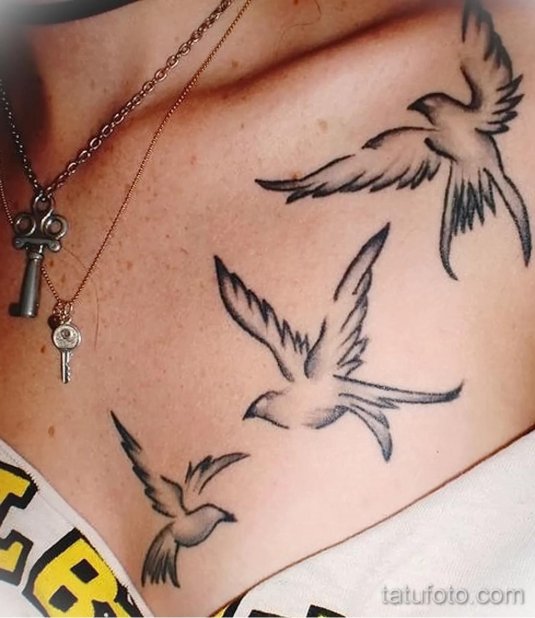 Татуировка птица