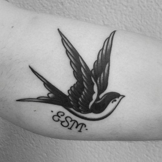 Ласточка тату