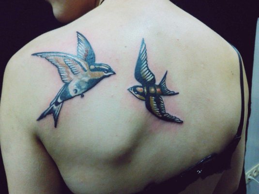 Ласточка тату