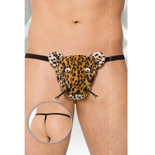 Стринги леопард мужские