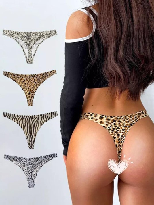 Трусы виктория сикрет леопардовые