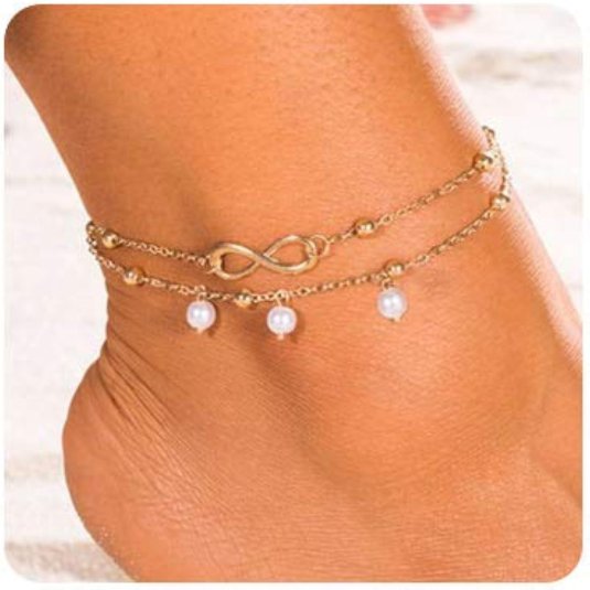 Браслет на ногу бесконечность