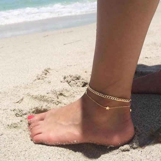 Пляжный браслет на ногу