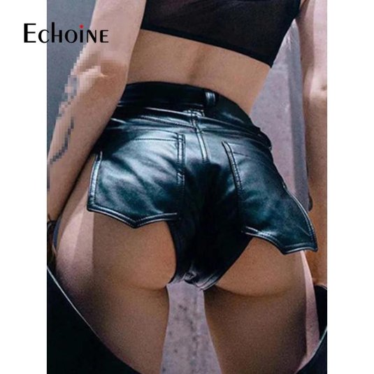 Кожаные шорты женские