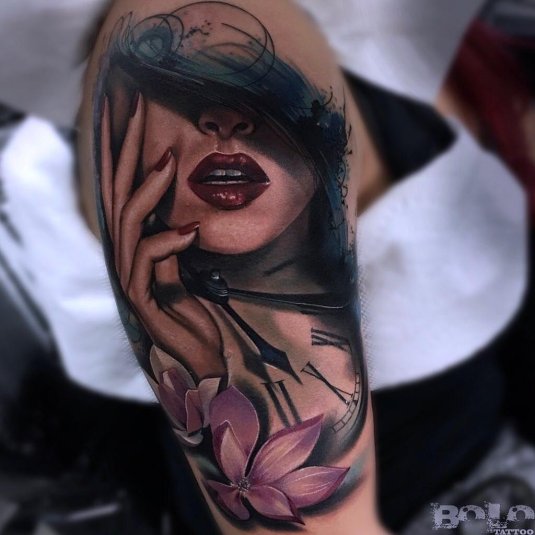 Тату реализм женские