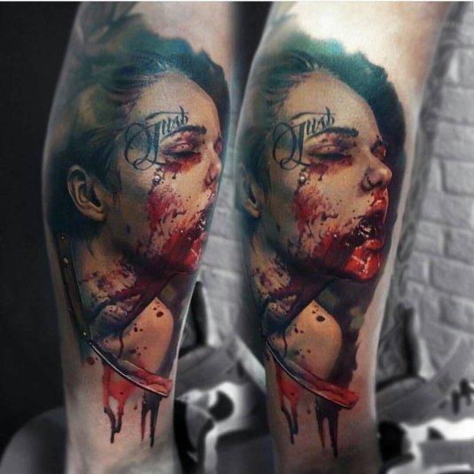 Тату в стиле реализм