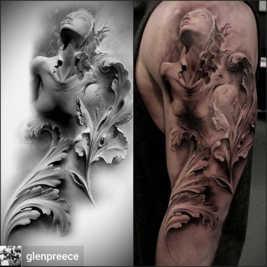 Эскиз тату реализм