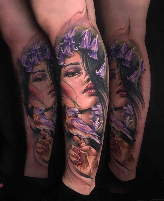 Цветной реализм тату