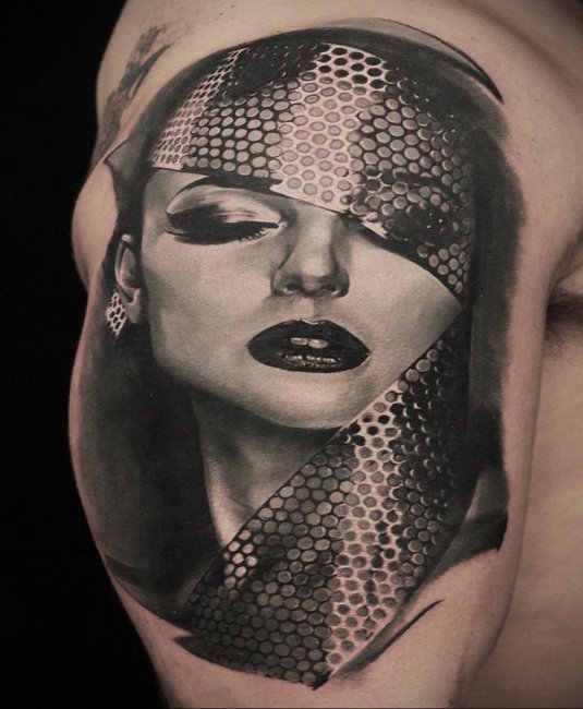 Тату лица девушек
