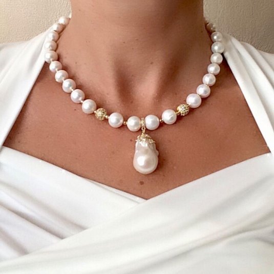 Украшения из жемчуга натурального