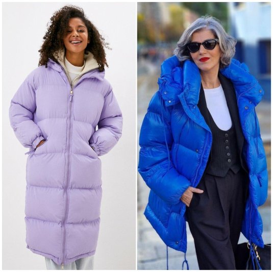 Женский модный пуховик