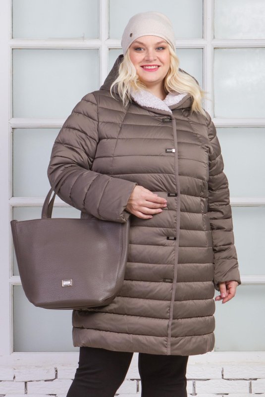 Пуховик для полных женщин