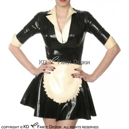 Костюм горничной из латекса