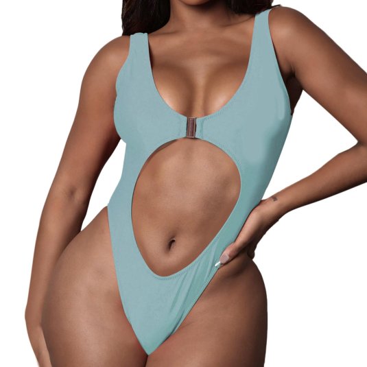 Купальник с высоким вырезом