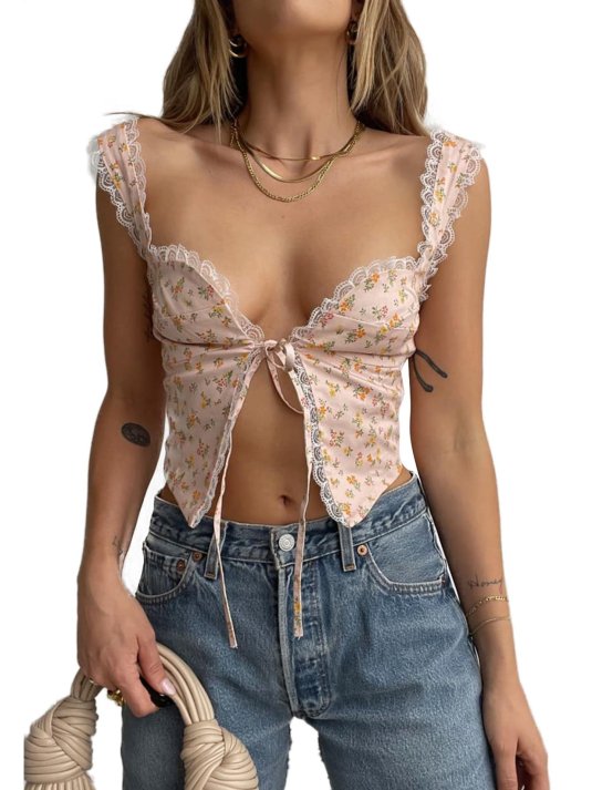 Кружевной топ женский