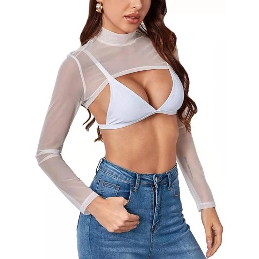 Топ женский прозрачный