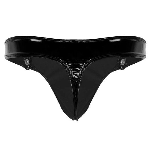 Мужские стринги кожаные мини