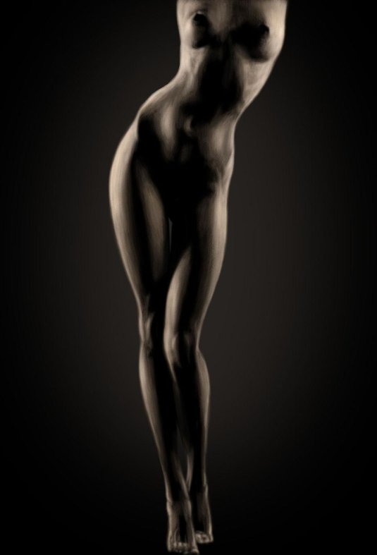 Изгиб тела женщины нагота