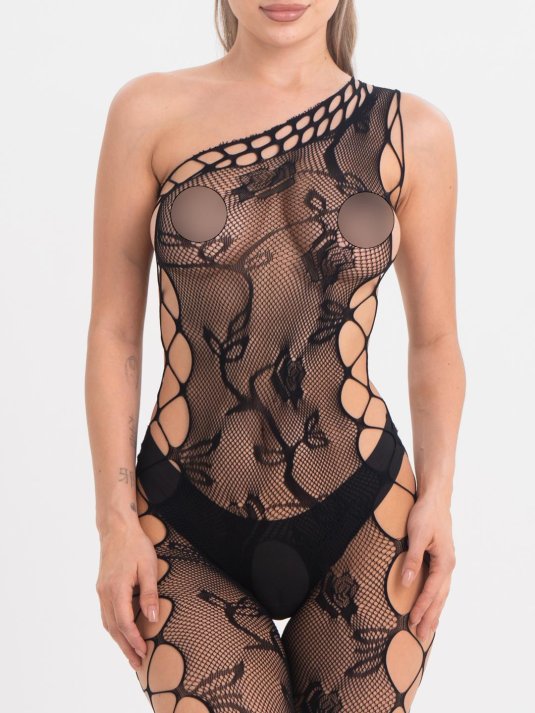 Эротическое боди в крупную сетку