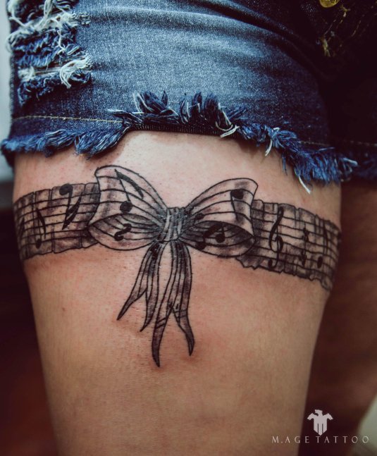 Тату подвязка