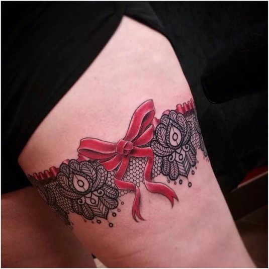 Тату подвязка