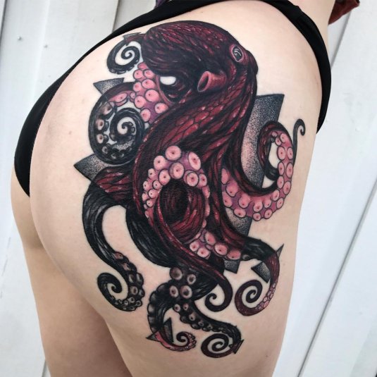 Тату осьминог