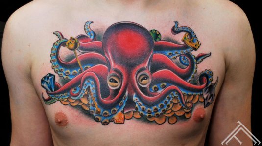 Тату осьминог