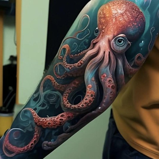 Тату осьминог