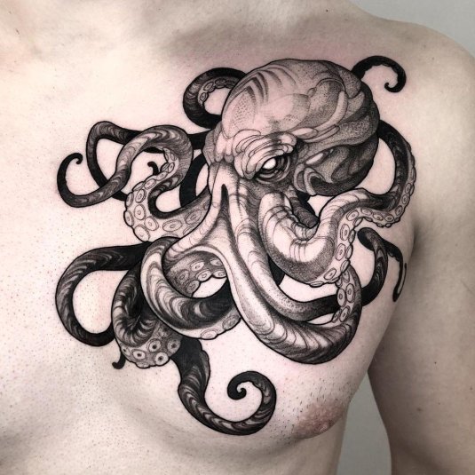 Осьминог кракен осьминог tattoo