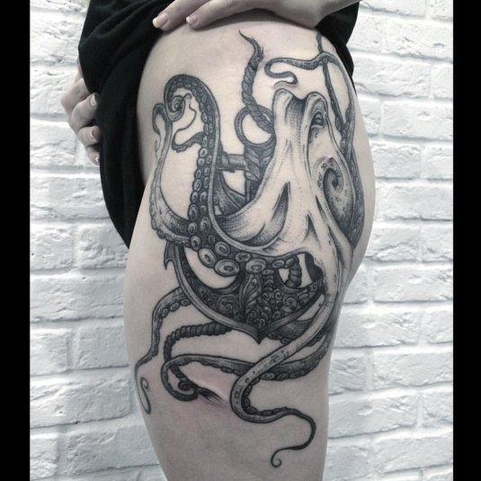 Осьминог кракен осьминог tattoo
