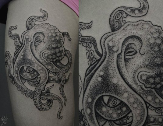 Татуировка осьминог
