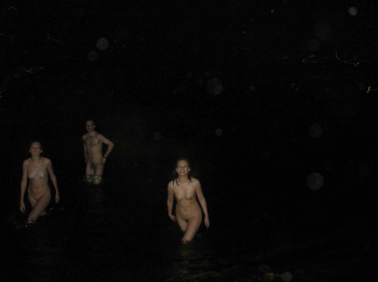 Ночное купание без одежды