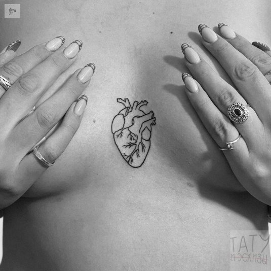 Сердце тату