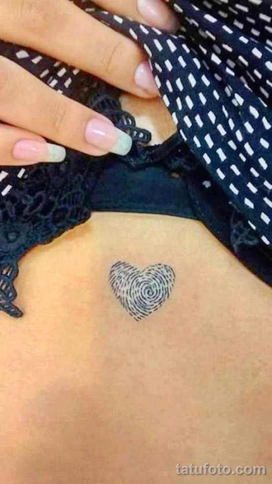 Тату в виде сердца