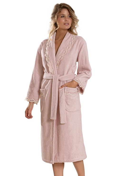 Махровый халат женский