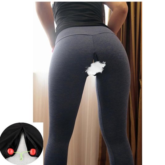 Женские леггинсы с открытой промежностью