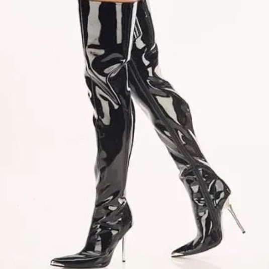 Ботфорты прада лаковые