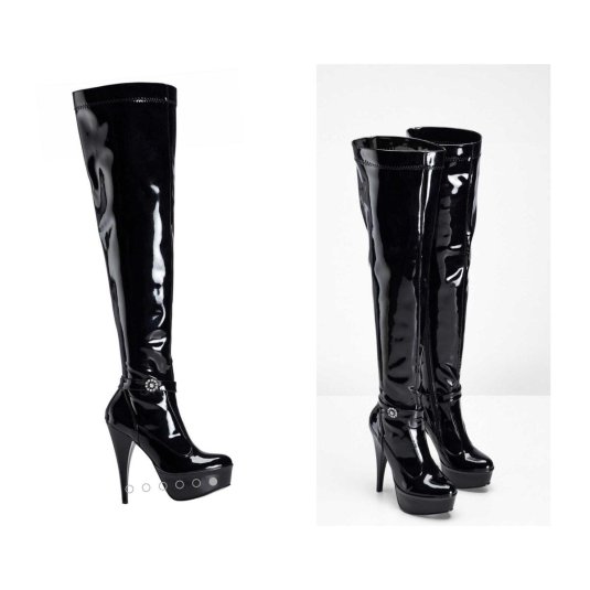 Сапоги pleaser лакированные